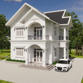 Biệt thự 2 tầng phong cách tân cổ, tinh tế, hiện đại - Thái Bình